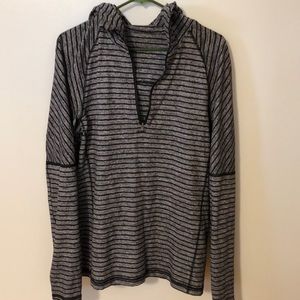 Lululemon Striped Hooded Pullover